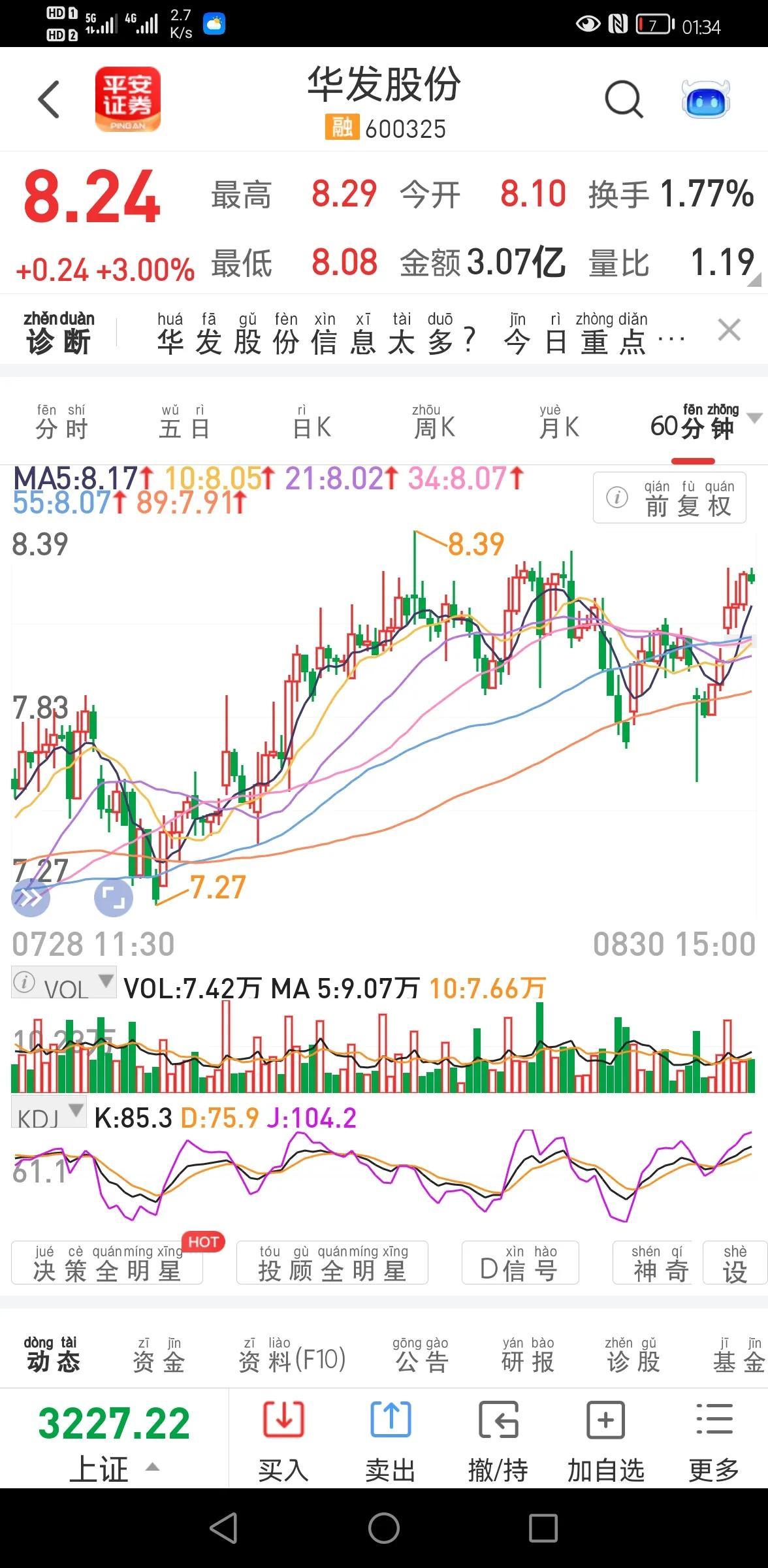 华发股份股价接近每股净资产 值得关注